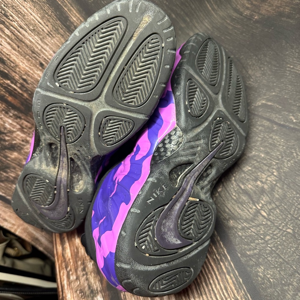Nike Air Foamposite Pro Purple Camo - Size 9.5 - Picture 7 of 8